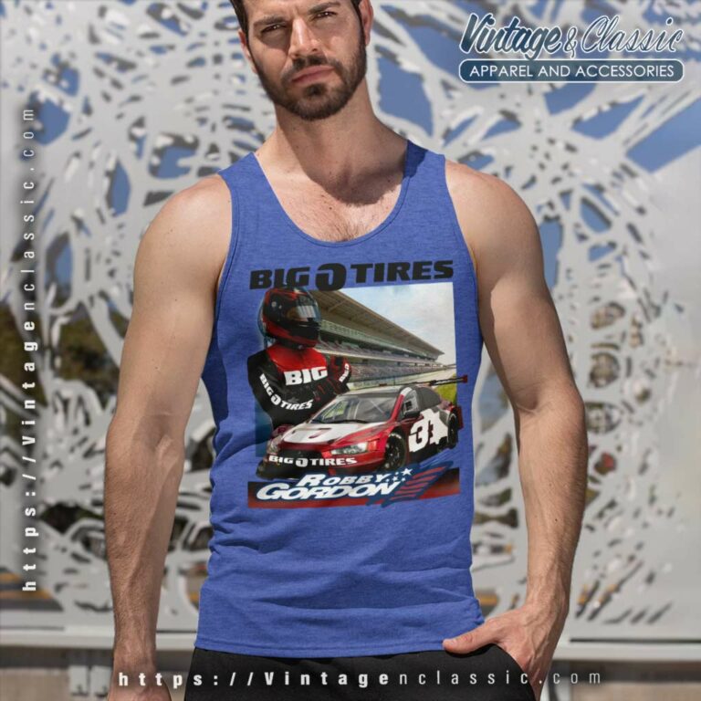 Nascar Robby Gordon Big O Tires Tank Top Racerback Nascar Robby Gordon Big O Tires Tank Top Racerback