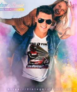 Nascar Robby Gordon Big O Tires V Neck TShirt