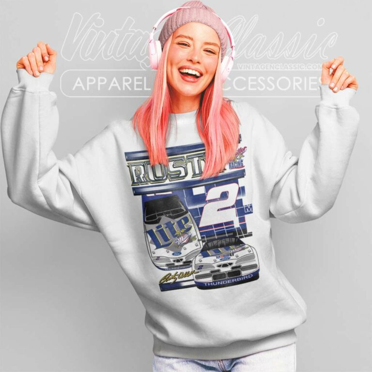 Nascar Rusty Wallace 2 Miller Lite Racing Sweatshirt Nascar Rusty Wallace 2 Miller Lite Racing Sweatshirt