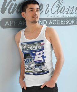 Nascar Rusty Wallace 2 Miller Lite Racing Tank Top Racerback