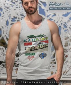 Nascar Rusty Wallace Kodiak Blue Max Tank Top Racerback