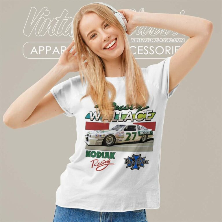 Nascar Rusty Wallace Kodiak Blue Max Women TShirt 1 Nascar Rusty Wallace Kodiak Blue Max Women TShirt 1