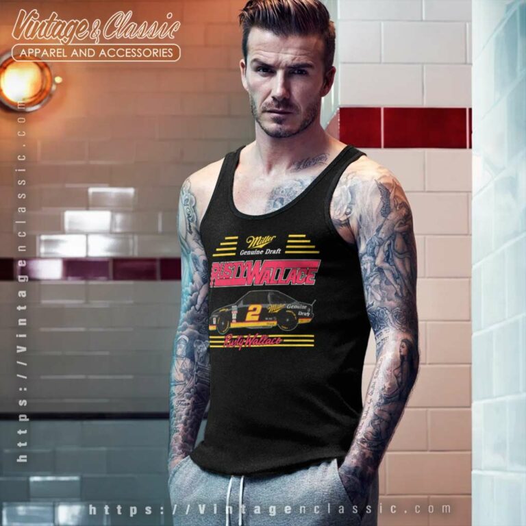 Nascar Rusty Wallace Miller Beer Tank Top Racerback 1 Nascar Rusty Wallace Miller Beer Tank Top Racerback 1