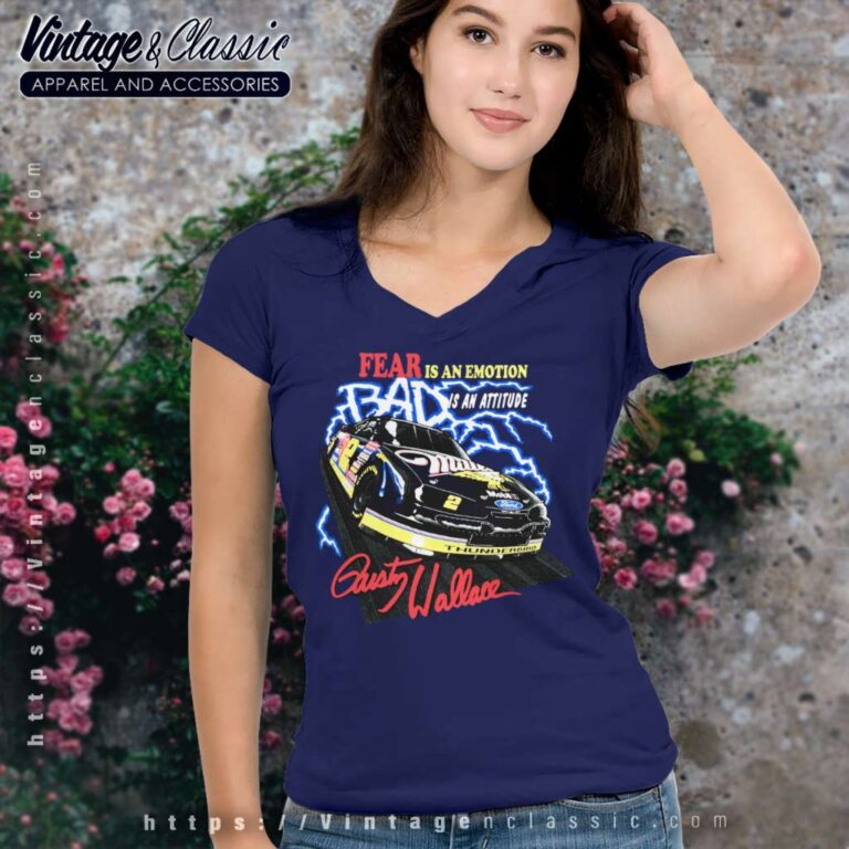 Nascar Rusty Wallace V Neck TShirt Nascar Rusty Wallace V Neck TShirt