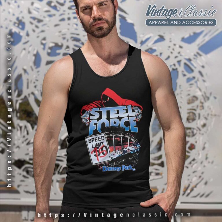 Nascar Steel Force Dorney Park Tank Top Racerback Nascar Steel Force Dorney Park Tank Top Racerback