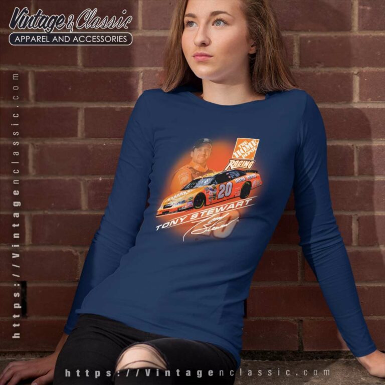 Nascar Tony Stewart 20 Home Depot Long Sleeve Tee 1 Nascar Tony Stewart 20 Home Depot Long Sleeve Tee 1