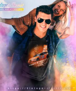 Nascar Tony Stewart 20 Home Depot V Neck TShirt 1