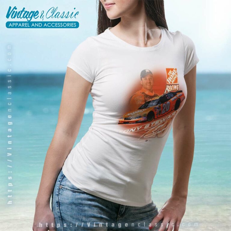 Nascar Tony Stewart 20 Home Depot Women TShirt 1 Nascar Tony Stewart 20 Home Depot Women TShirt 1