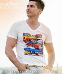 Nascar Vintage Chevy Mini Truck Englishtown Shirt 5 Nascar Vintage Chevy Mini Truck Englishtown V Neck TShirt