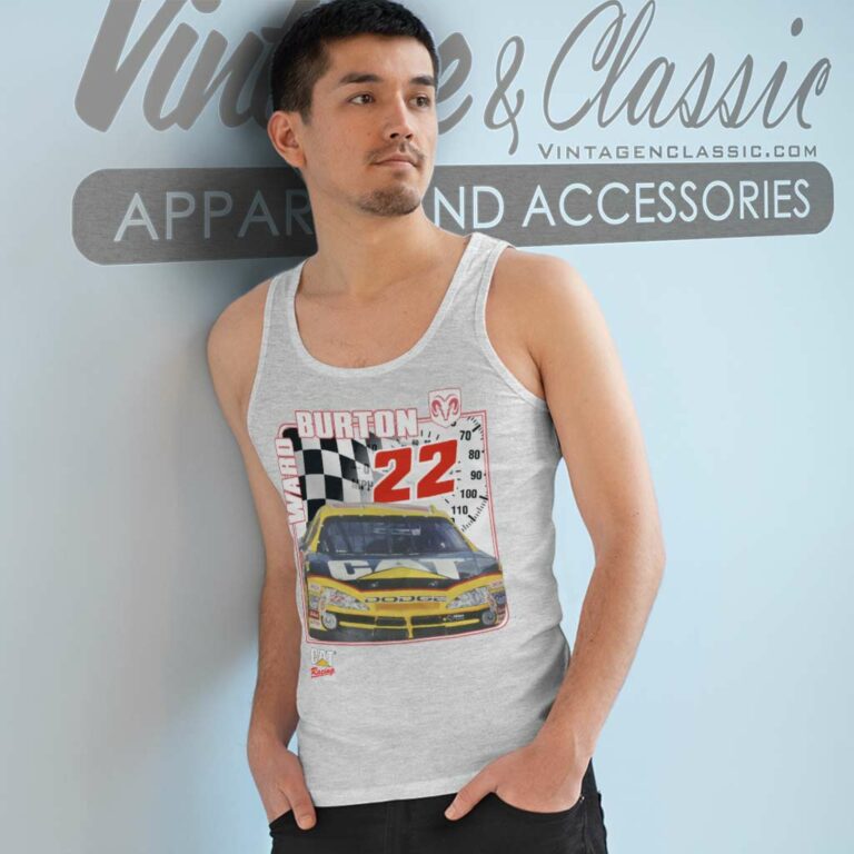 Nascar Ward Burton 22 Caterpillar Dodge Tank Top Racerback Nascar Ward Burton 22 Caterpillar Dodge Tank Top Racerback