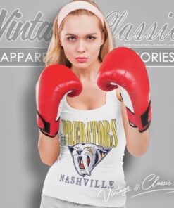 Nashville Predators 1990s Predators Game Day Nashville Hockey Tank Top Racerback