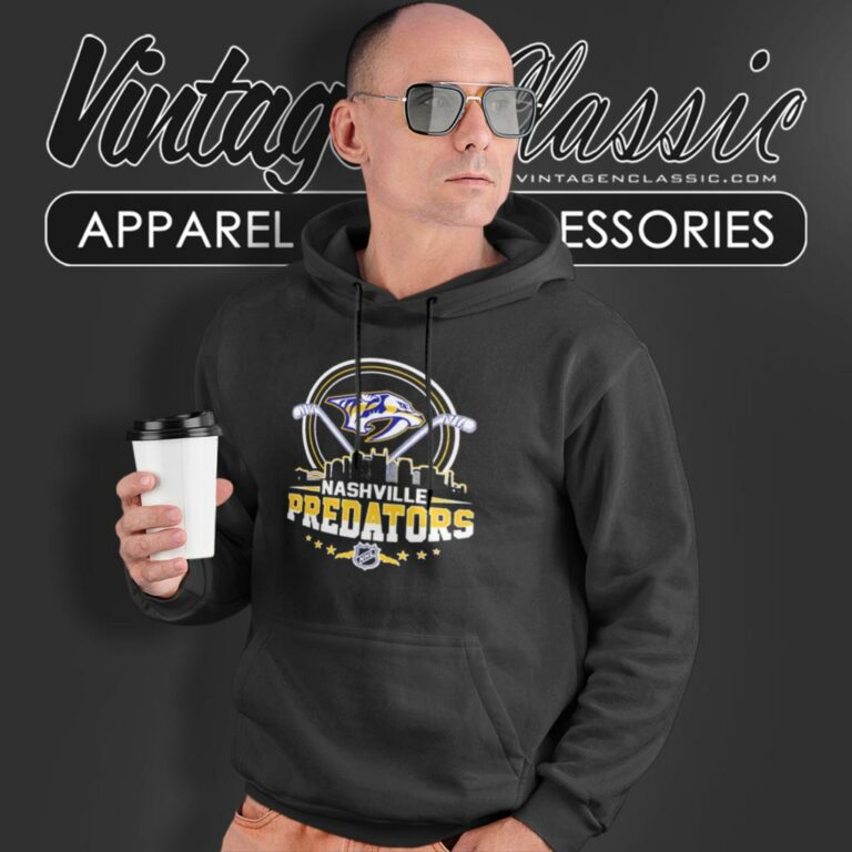 Nashville Predators City Skyline Logo Hoodie Nashville Predators City Skyline Logo Hoodie