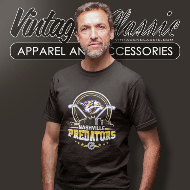 Nashville Predators City Skyline Logo T Shirt Nashville Predators City Skyline Logo T Shirt