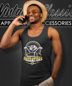 Nashville Predators City Skyline Logo Tank Top Racerback