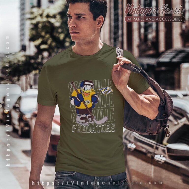 Nashville Predators Donald Duck Hockey Shirt T shirt Nashville Predators Donald Duck Hockey Shirt T shirt