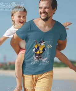 Nashville Predators Donald Duck Hockey Shirt V Neck TShirt