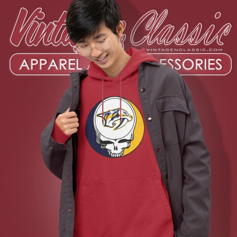 Nashville Predators Grateful Dead Steal Your Face Hoodie Nashville Predators Grateful Dead Steal Your Face Hoodie
