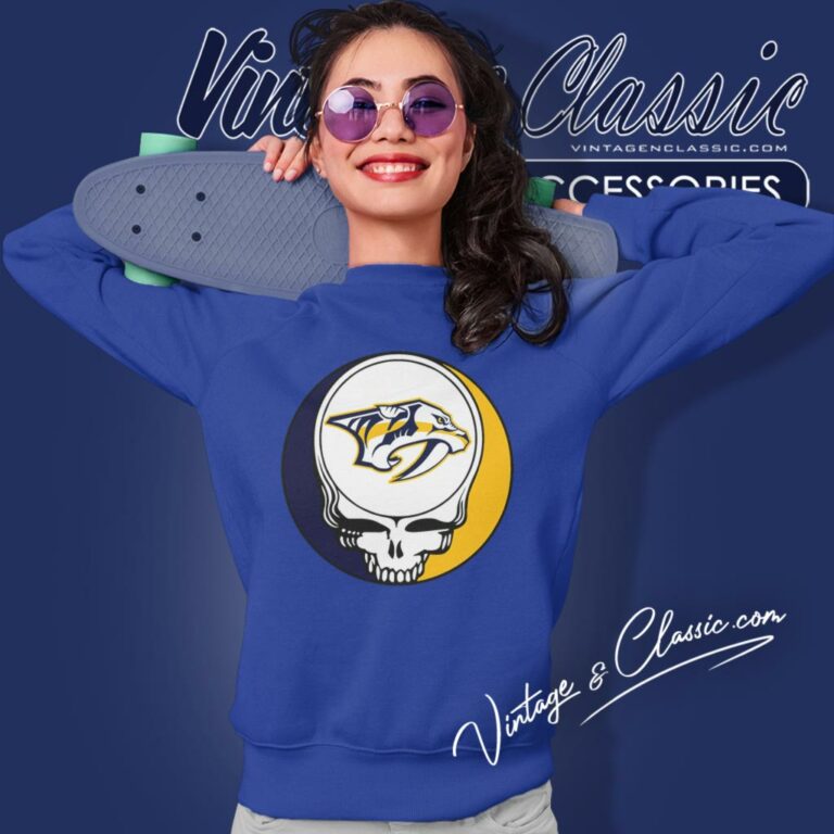Nashville Predators Grateful Dead Steal Your Face Sweatshirt Nashville Predators Grateful Dead Steal Your Face Sweatshirt