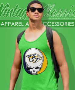 Nashville Predators Grateful Dead Steal Your Face Tank Top Racerback