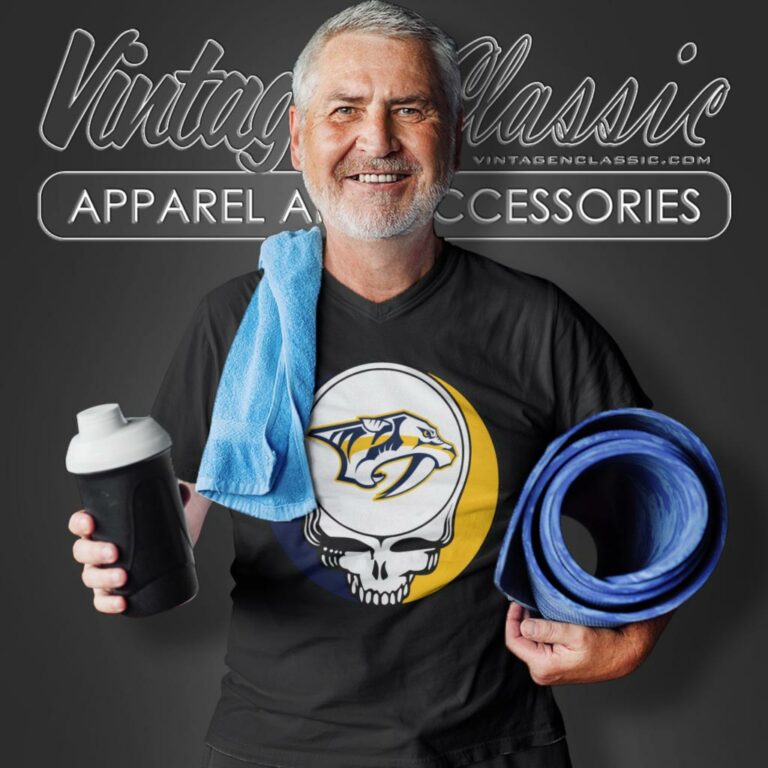 Nashville Predators Grateful Dead Steal Your Face V Neck TShirt Nashville Predators Grateful Dead Steal Your Face V Neck TShirt