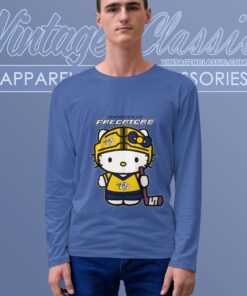 Nashville Predators Hello Kitty Shirt Long Sleeve Tee