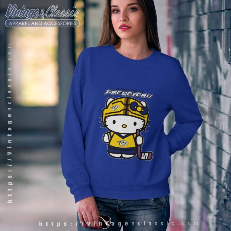Nashville Predators Hello Kitty Shirt Sweatshirt Nashville Predators Hello Kitty Shirt Sweatshirt