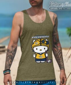 Nashville Predators Hello Kitty Shirt Tank Top Racerback
