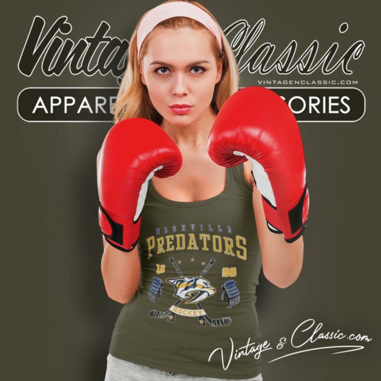 Nashville Predators Hockey Nhl Tank Top Racerback Nashville Predators Hockey Nhl Tank Top Racerback