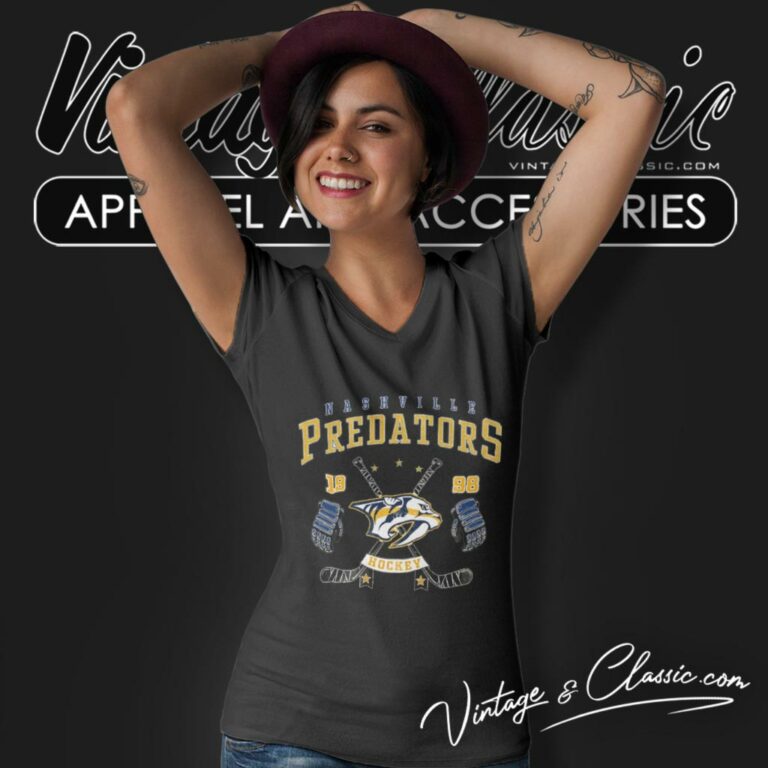 Nashville Predators Hockey Nhl V Neck TShirt Nashville Predators Hockey Nhl V Neck TShirt