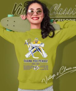 Nashville Predators Hockey Pekka Rinne Thank You Pekka 2004 2021 Sweatshirt