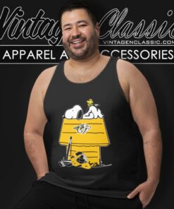 Nashville Predators Hockey Snoopy Woodstock The Peanuts Movie Tank Top Racerback