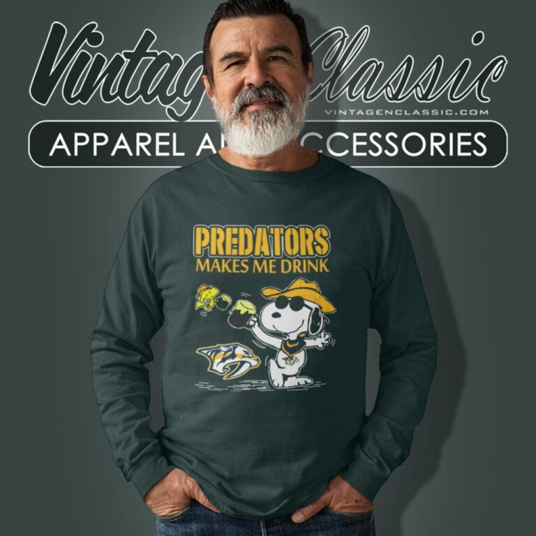 Nashville Predators Make Me Drinks Long Sleeve Tee Nashville Predators Make Me Drinks Long Sleeve Tee