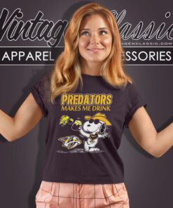 Nashville Predators Make Me Drinks Women T Shirt
