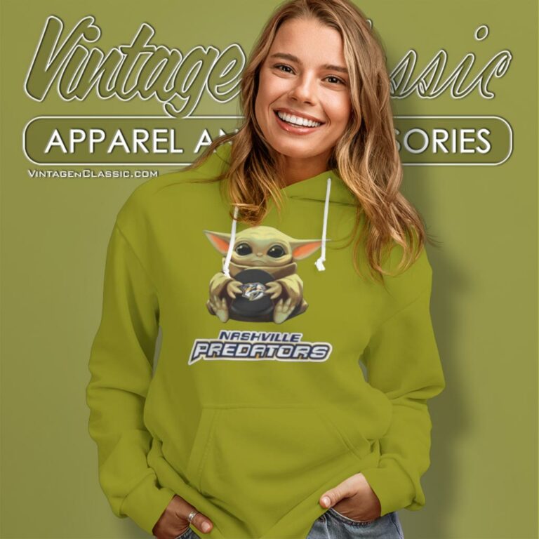 Nashville Predators Nhl Hockey Star Wars Baby Yoda Hoodie Nashville Predators Nhl Hockey Star Wars Baby Yoda Hoodie