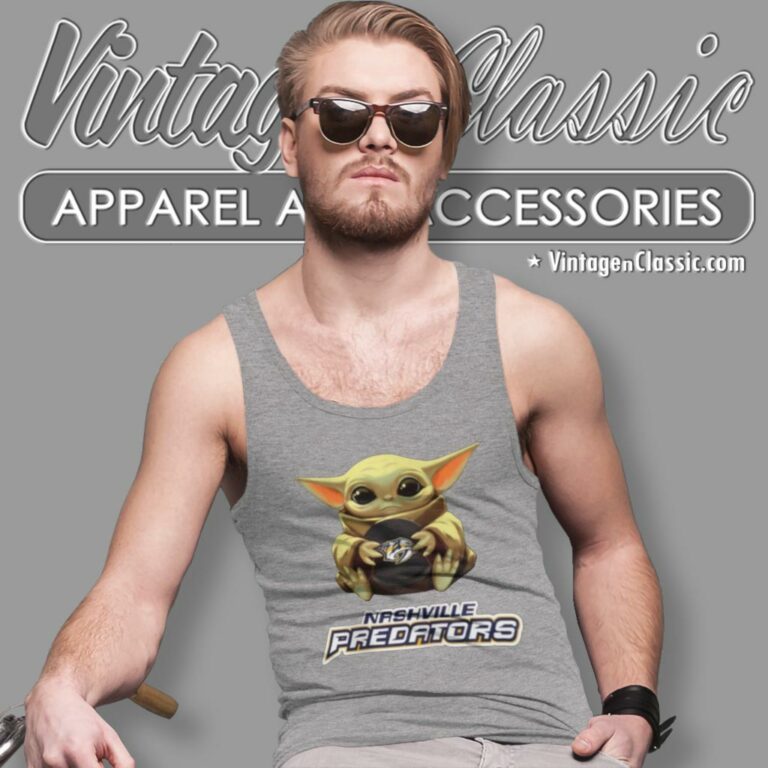 Nashville Predators Nhl Hockey Star Wars Baby Yoda Tank Top Racerback Nashville Predators Nhl Hockey Star Wars Baby Yoda Tank Top Racerback