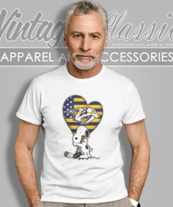 Nashville Predators Nhl Hockey The Peanuts Movie Adorable Snoopy T Shirt