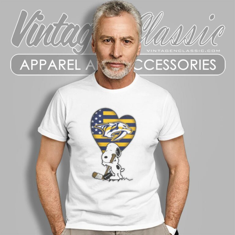 Nashville Predators Nhl Hockey The Peanuts Movie Adorable Snoopy T Shirt Nashville Predators Nhl Hockey The Peanuts Movie Adorable Snoopy T Shirt