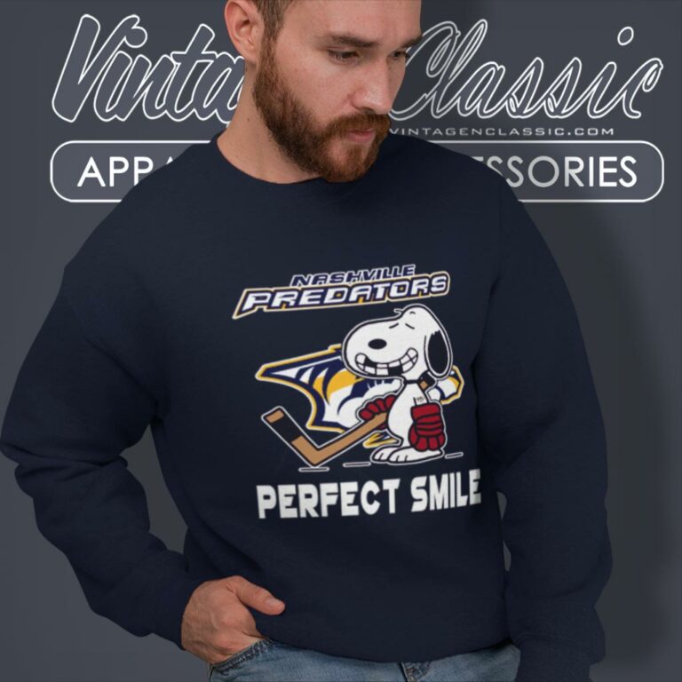 Nashville Predators Shirt Snoopy Perfect Smile The Peanuts Movie Hockey Sweatshirt Nashville Predators Shirt Snoopy Perfect Smile The Peanuts Movie Hockey Sweatshirt