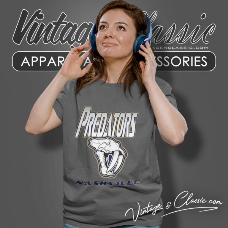 Nashville Predators Skull Retro Nhl Women T Shirt Nashville Predators Skull Retro Nhl Women T Shirt
