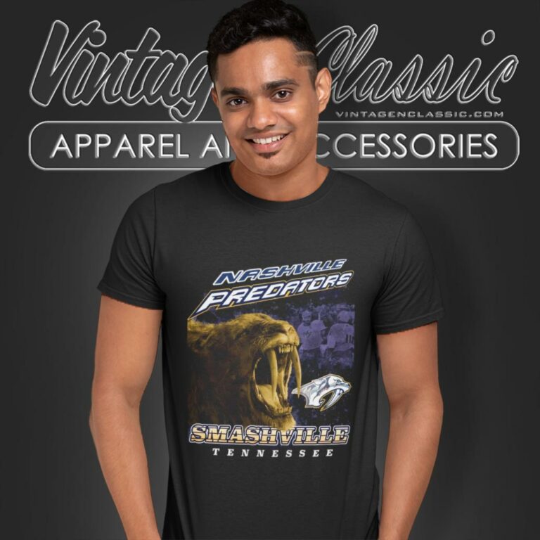 Nashville Predators Smashville Vintage Nhl T Shirt Nashville Predators Smashville Vintage Nhl T Shirt