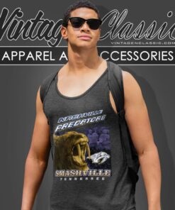 Nashville Predators Smashville Vintage Nhl Tank Top Racerback