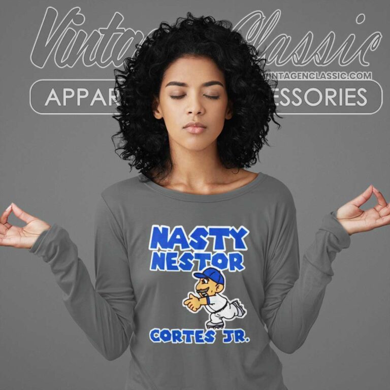 Nasty Nestor Cortes Jr New York Yankees Long Sleeve Tee Nasty Nestor Cortes Jr New York Yankees Long Sleeve Tee