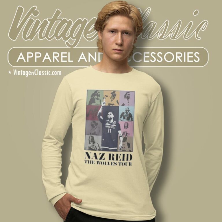 Naz Reid The Wolves Tour Long Sleeve Tee Naz Reid The Wolves Tour Long Sleeve Tee