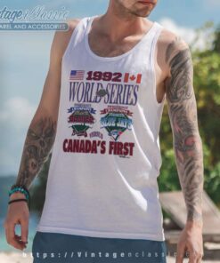 Nba 1992 World Series Atlanta Braves Toronto Blue Jays Tank Top Racerback