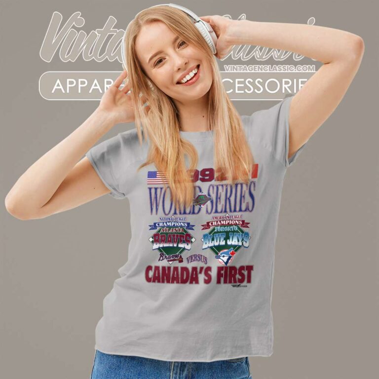 Nba 1992 World Series Atlanta Braves Toronto Blue Jays Women TShirt Nba 1992 World Series Atlanta Braves Toronto Blue Jays Women TShirt