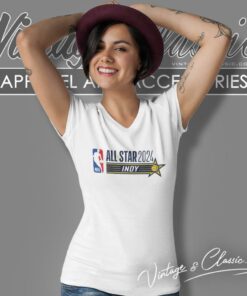 NBA All Star 2024 Game Indianapolis Logo Shirt 5 Nba All Star 2024 Game Indianapolis Logo V Neck TShirt