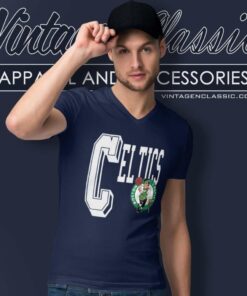 Nba Boston Celtics Green Tommy Jeans V Neck TShirt