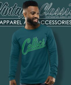 Nba Boston Celtics Logo Signature Long Sleeve Tee