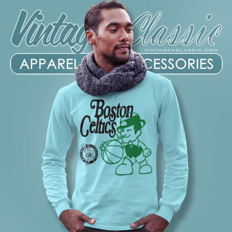Nba Boston Celtics Mascot Long Sleeve Tee Nba Boston Celtics Mascot Long Sleeve Tee