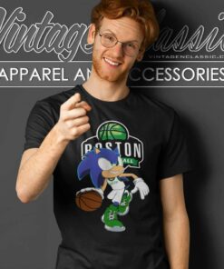 Nba Boston Celtics Sonic The Hedgehog Shirt